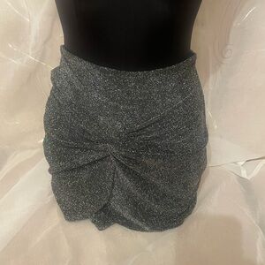 Silver sparkling skirt Size Medium